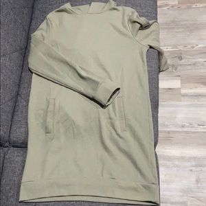 Hooded sweater dress